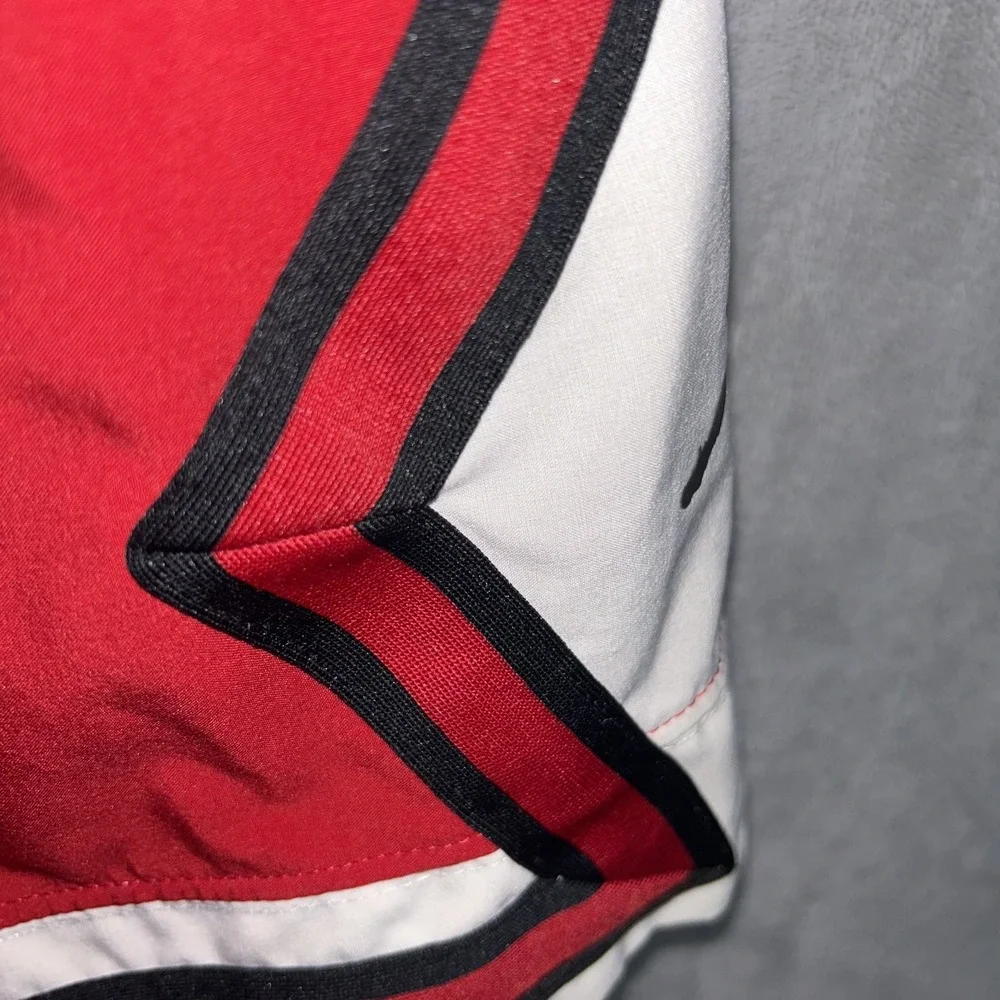 Jordan Shorts Mens S Red Geometric Dri-FIT Sport Diamond Air Jumpman Basketball
